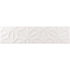 Плитка 7,5*30 Cosmos Leaves White 22239